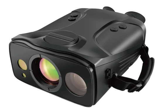 Binocolo laser a infrarossi raffreddato portatile, telecamera per visione notturna, binocolo per imaging termico con telemetro